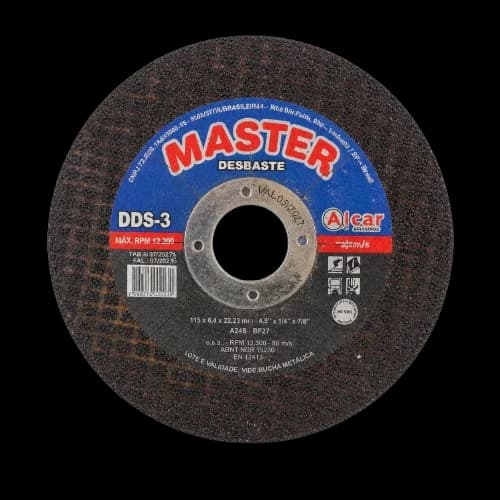 Disco de Desbaste Master Alcar DDS-3 115 x 6,4 x 22,2 mm