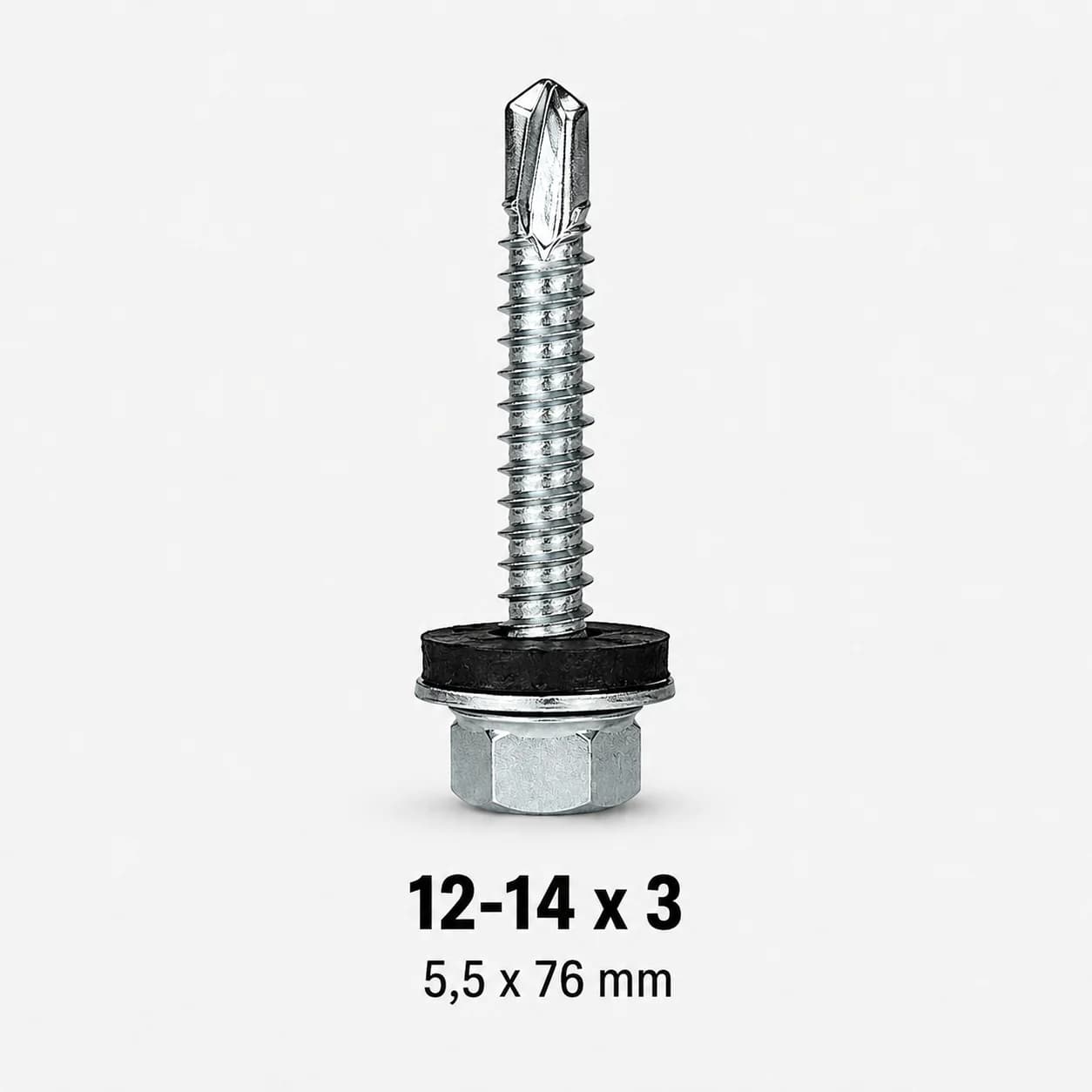 Parafuso Autoperfurante Cabeça Sextavada 12-14 x 3
